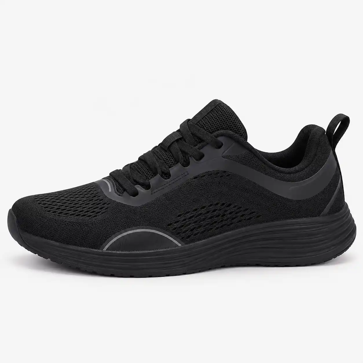 Men's Black Wide Toe Box Shoes
