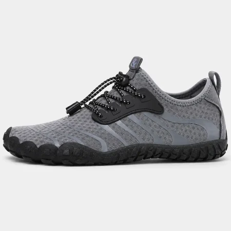 Men's Grey Barefoot Textured Shoes