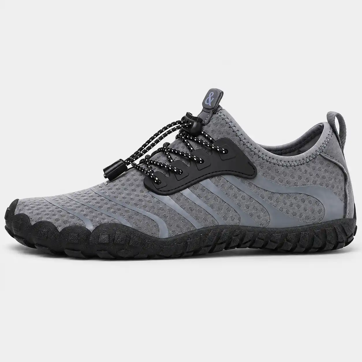 Men's Grey Barefoot Textured Shoes