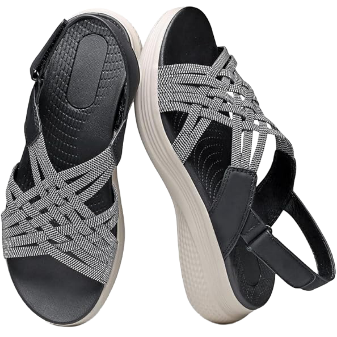 Womens Orthopedic Platform Sandals - Comfortable Arch Support Shoes