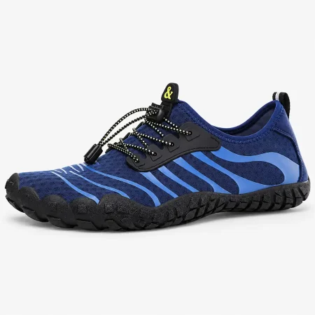 Men's Blue Barefoot Textured Shoes