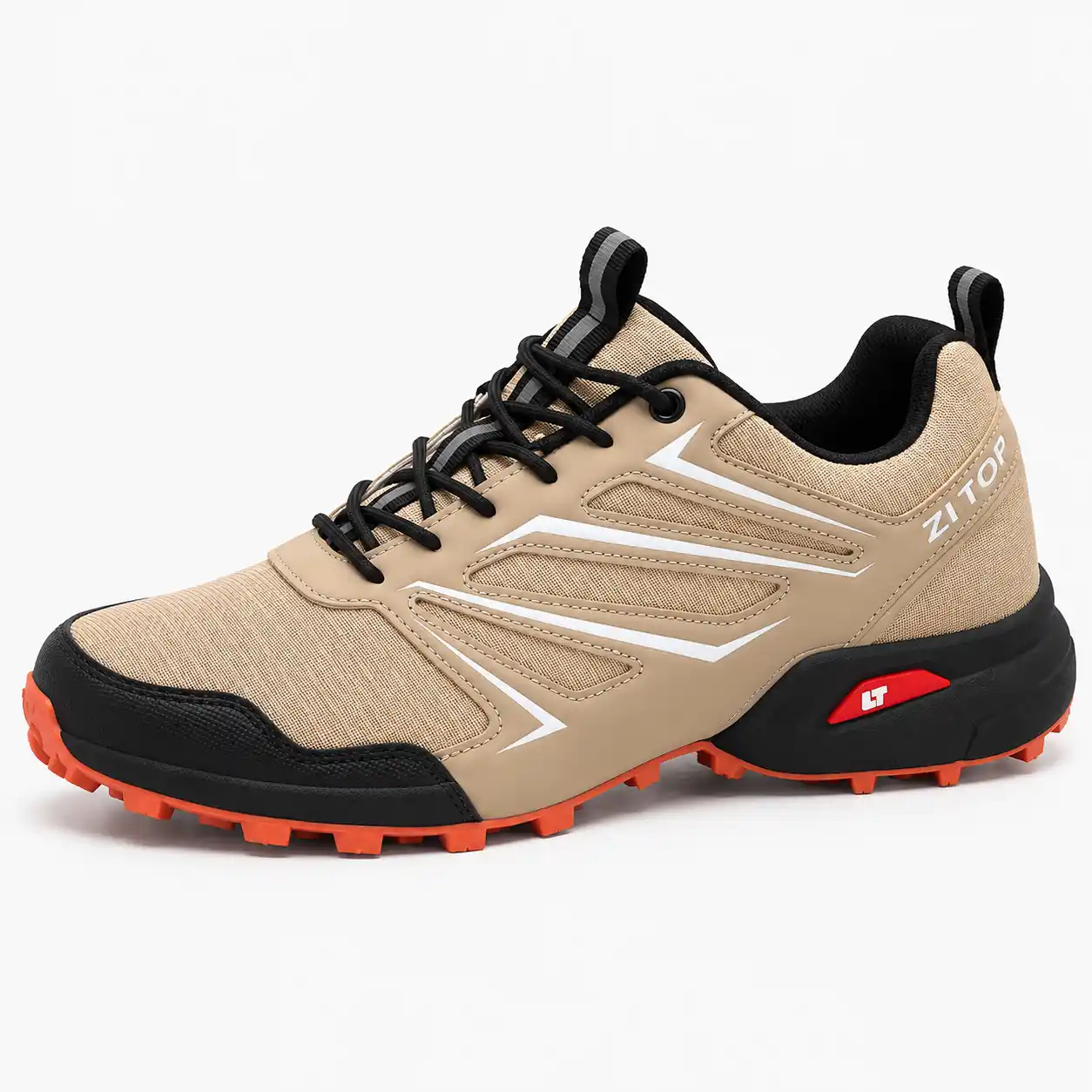 Men's Beige Patterned Trail Shoes